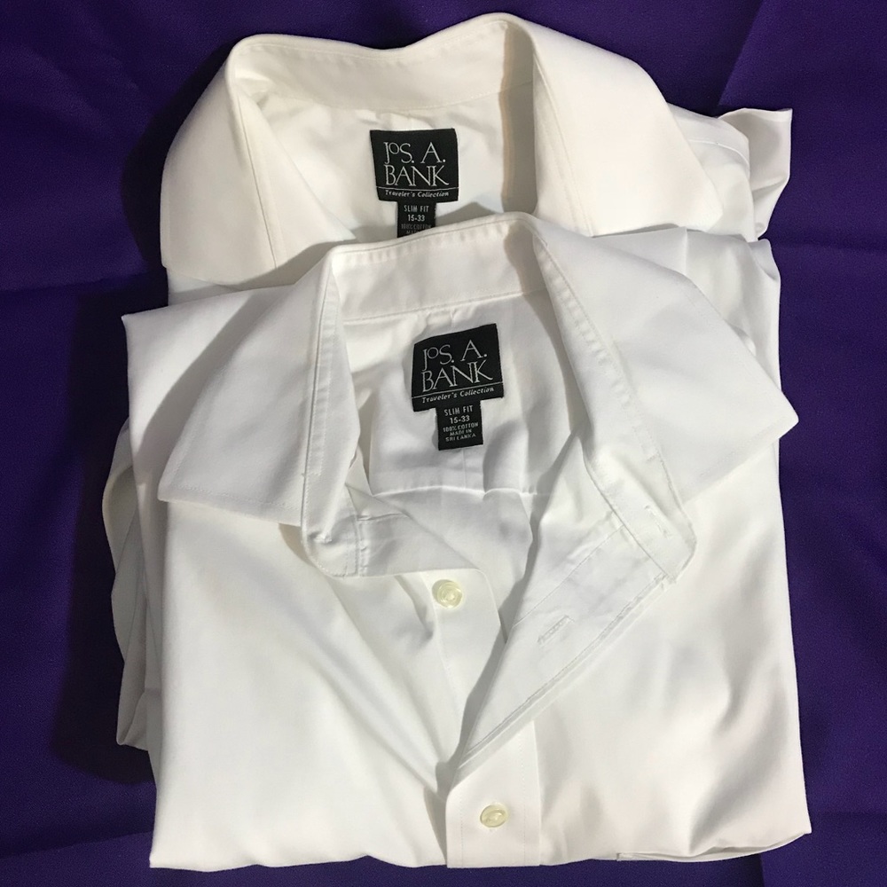 🎄 4/$20 sale TWO white button up shirts